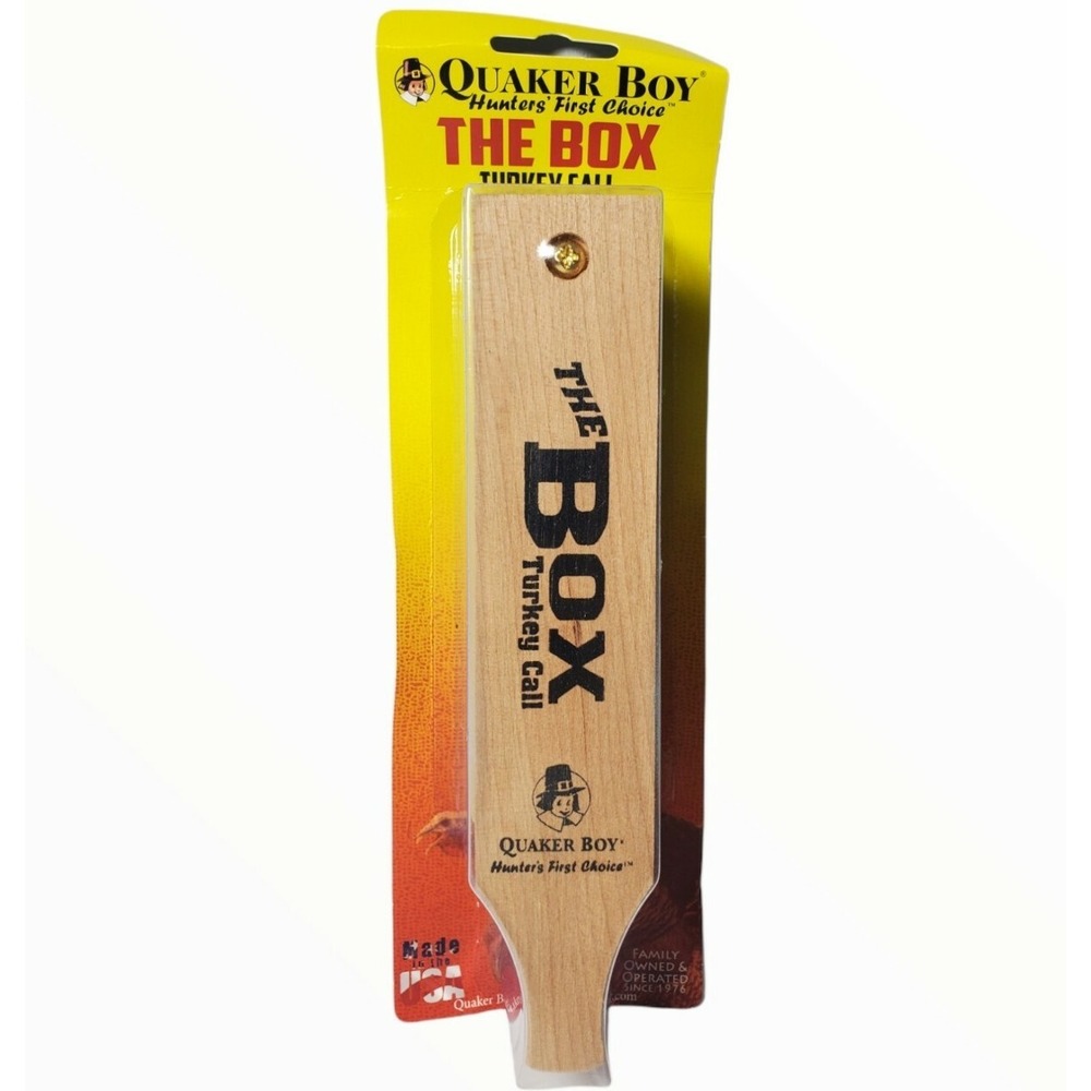 NEW in Pack Quaker Boy The BOX Turkey Hunting Call Hunt FREE‎ Ship